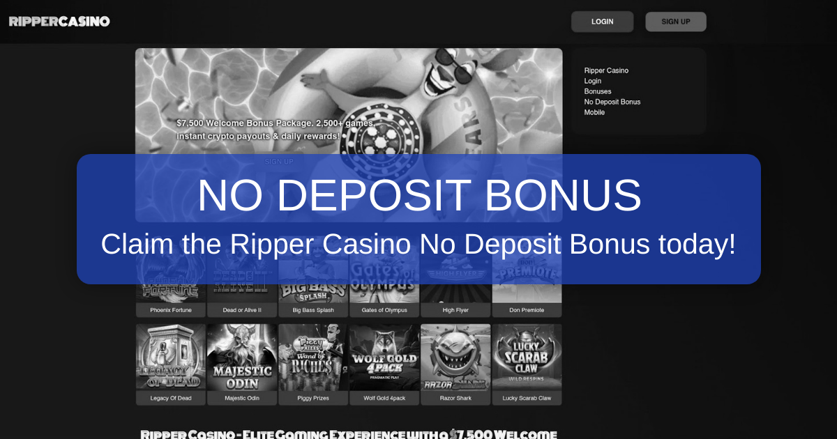 Ripper Casino Bonus - No Deposit 2026: Australia